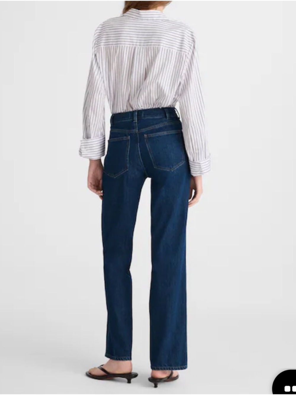 Madewell The Cleo Straight Jeans Women’s Size 28 Plumville Wash Blue Rigid Denim - Picture 3 of 10